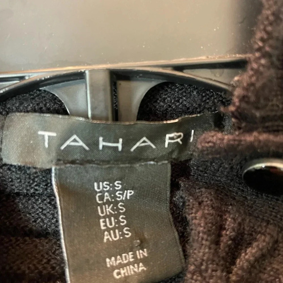 Tahar black tunic sweater size small - Picture 7 of 8